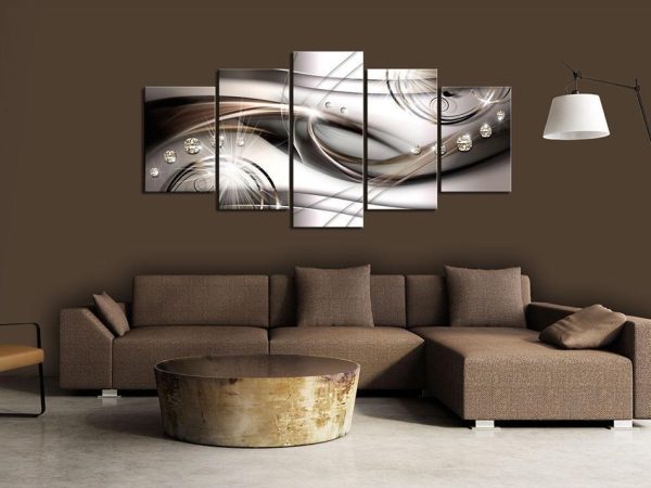 Acrylic Print - Brown Glitter