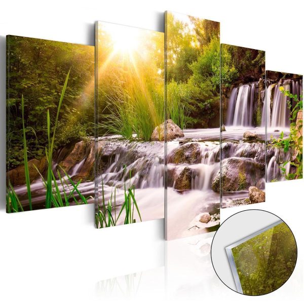 Acrylic Print - Forest Waterfall