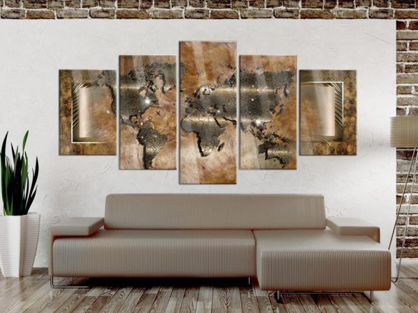 Acrylic Print - Steel Map
