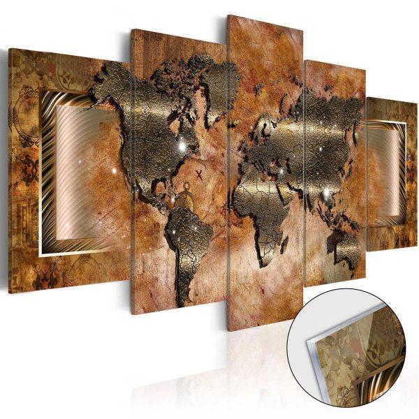 Acrylic Print - Steel Map