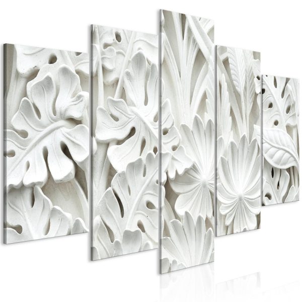 Canvas Print - Alabaster Garden (5 Parts) Wide