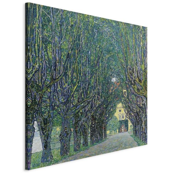Canvas Print - Alley of Trees in the Park at the Kammer Castle Art
