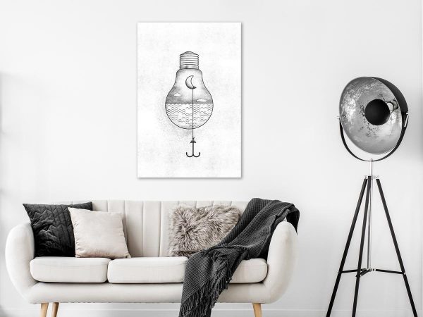 Canvas Print - Anchored Moon (1 Part) Vertical