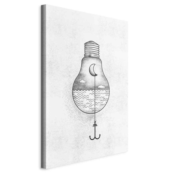 Canvas Print - Anchored Moon (1 Part) Vertical