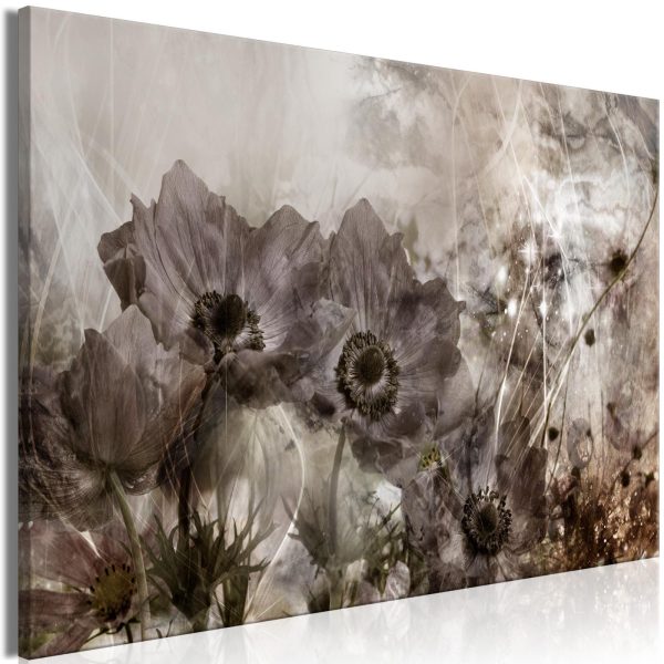 Canvas Print - Anemones in Sepia (1 Part) Wide