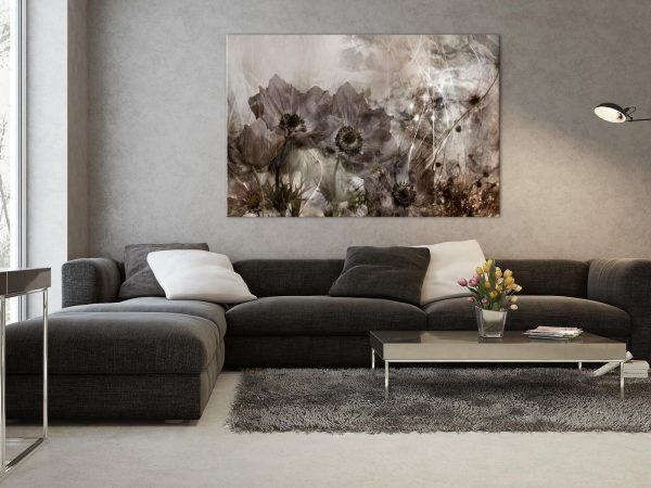 Canvas Print - Anemones in Sepia (1 Part) Wide - Image 2