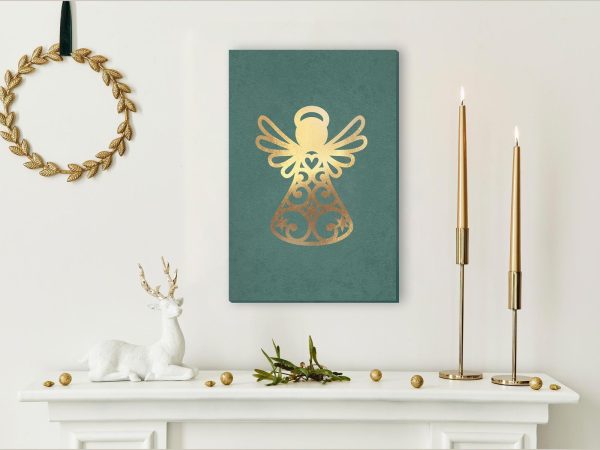 Canvas Print - Angelic Christmas (1 Part) Vertical - Image 2