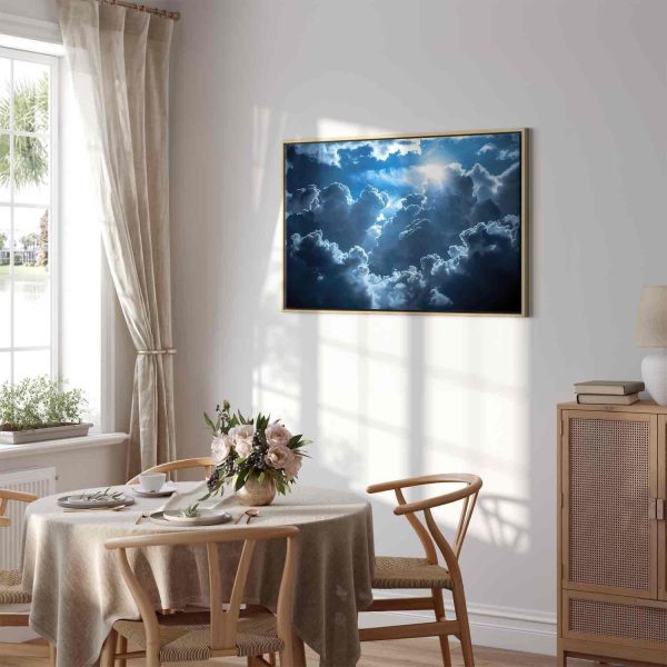 Canvas Print - Animated Scenery: The Sun Battling with Clouds - Image 13