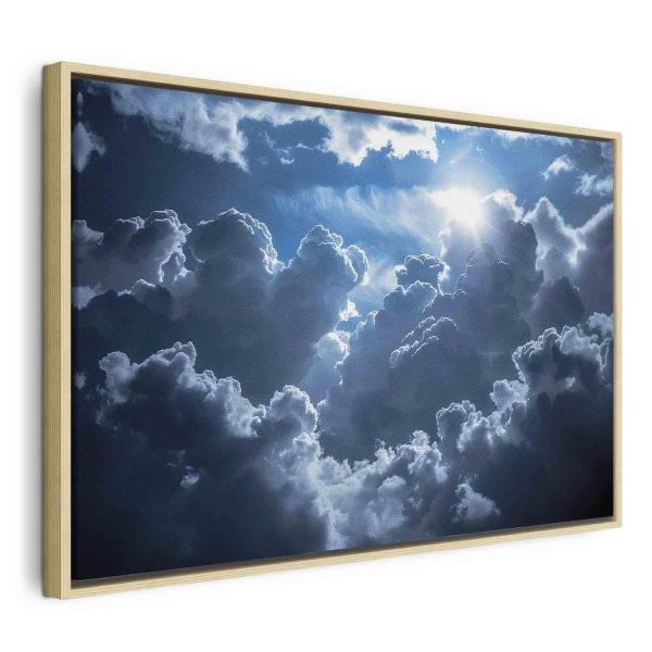 Canvas Print - Animated Scenery: The Sun Battling with Clouds - Image 3