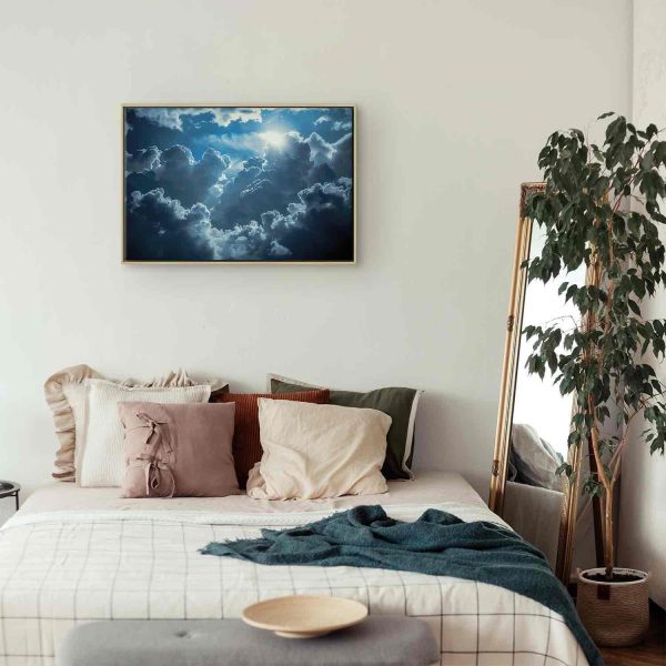 Canvas Print - Animated Scenery: The Sun Battling with Clouds - Image 10
