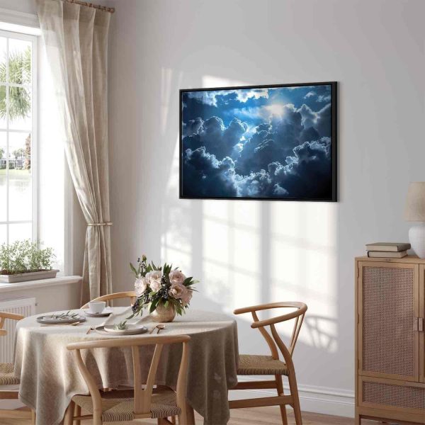 Canvas Print - Animated Scenery: The Sun Battling with Clouds - Image 12