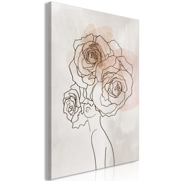 Canvas Print - Anna and Roses (1 Part) Vertical - Image 2