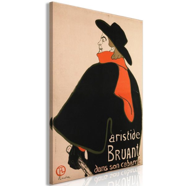 Canvas Print - Aristide Bruant: Dans son cabaret (1 Part) Vertical