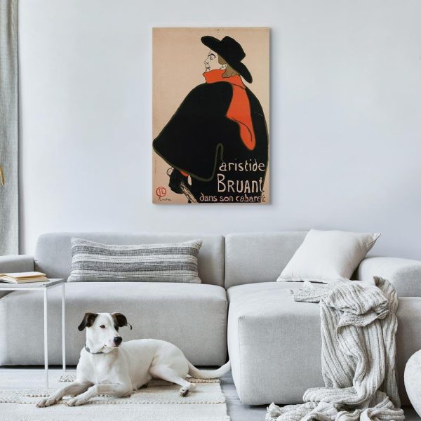 Canvas Print - Aristide Bruant: Dans son cabaret (1 Part) Vertical