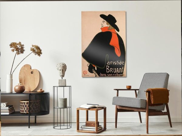 Canvas Print - Aristide Bruant: Dans son cabaret (1 Part) Vertical