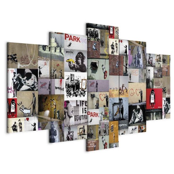 Canvas Print - Art of Collage: Banksy IV