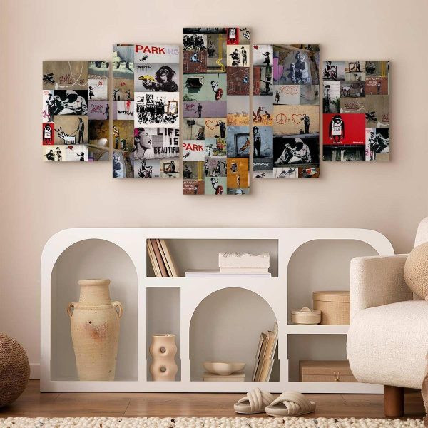 Canvas Print - Art of Collage: Banksy IV