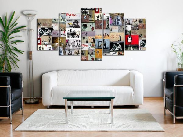 Canvas Print - Art of Collage: Banksy IV
