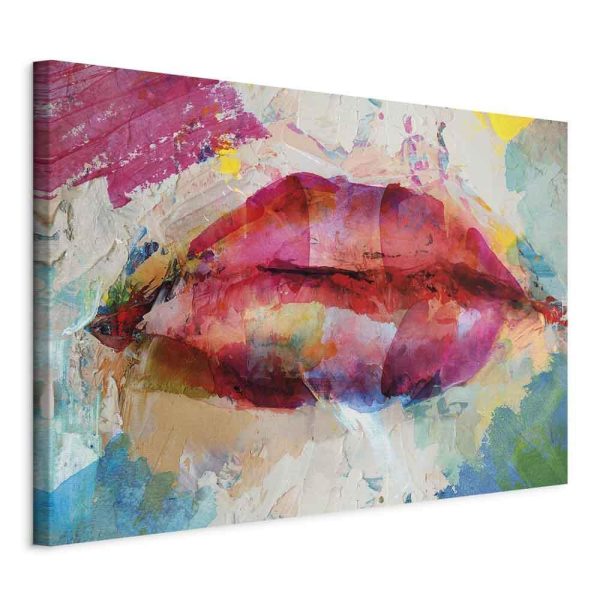 Canvas Print - Artistic Lips (1 Part) Wide