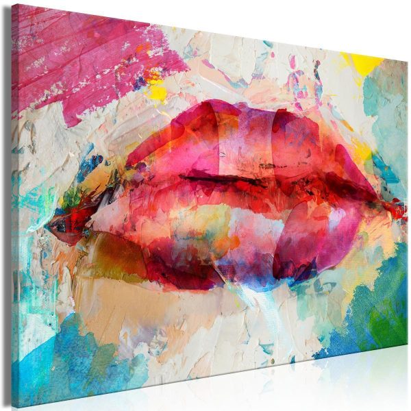 Canvas Print - Artistic Lips (1 Part) Wide