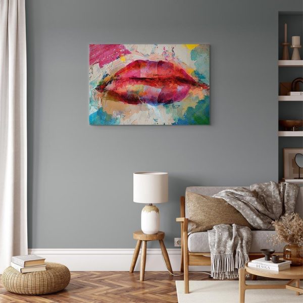 Canvas Print - Artistic Lips (1 Part) Wide