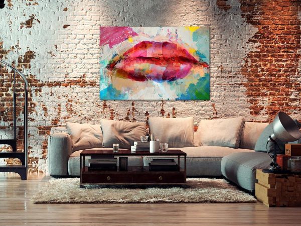 Canvas Print - Artistic Lips (1 Part) Wide