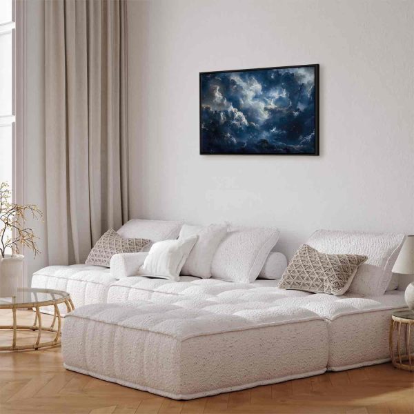 Canvas Print - Astronomical Wonders: Clouds and Stars in Harmonious Combination - Image 4