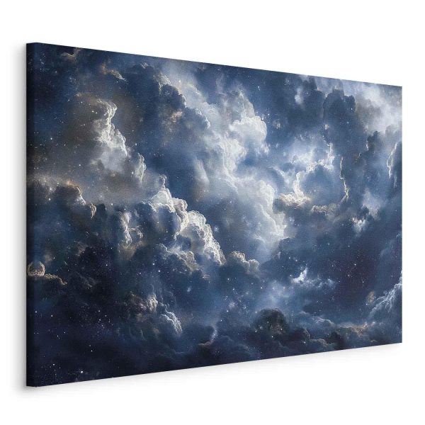 Canvas Print - Astronomical Wonders: Clouds and Stars in Harmonious Combination - Image 2