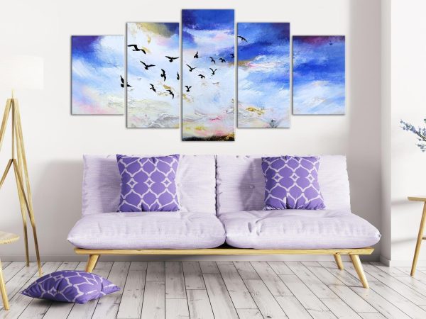Canvas Print - Autumn Is Coming (5 Parts) Wide - Image 2