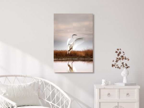 Canvas Print - Autumn by the Lake (1 Part) Vertical - Image 2