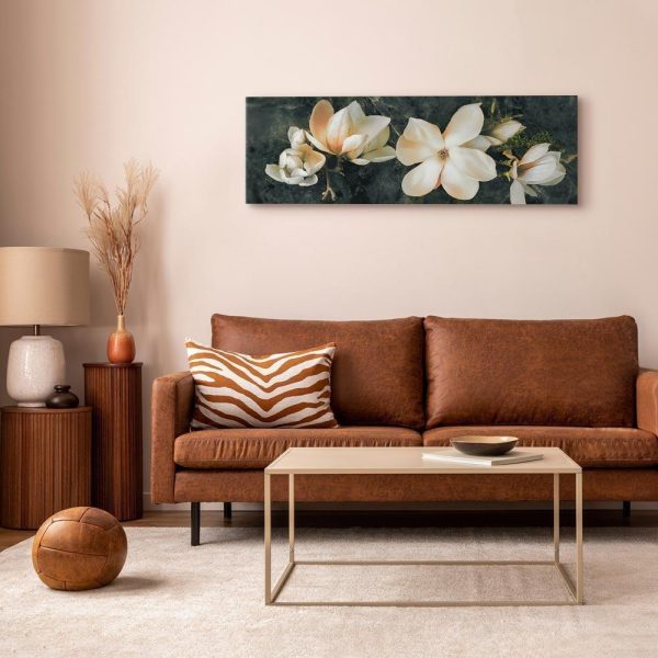 Canvas Print - Avant-Garde Magnolia (1 Part) Narrow Orange