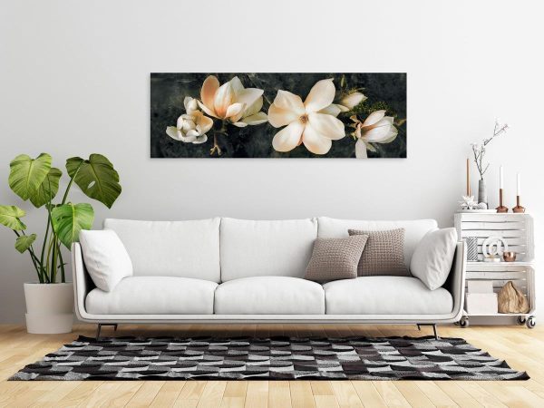 Canvas Print - Avant-Garde Magnolia (1 Part) Narrow Orange