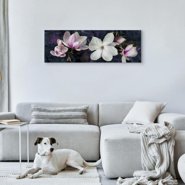 Canvas Print - Avant-Garde Magnolia (1 Part) Narrow Violet