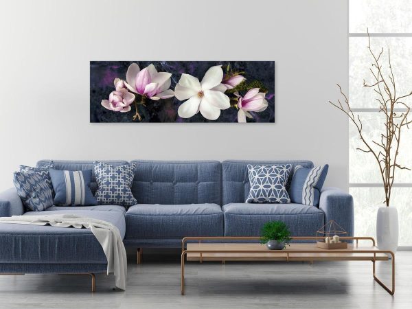 Canvas Print - Avant-Garde Magnolia (1 Part) Narrow Violet