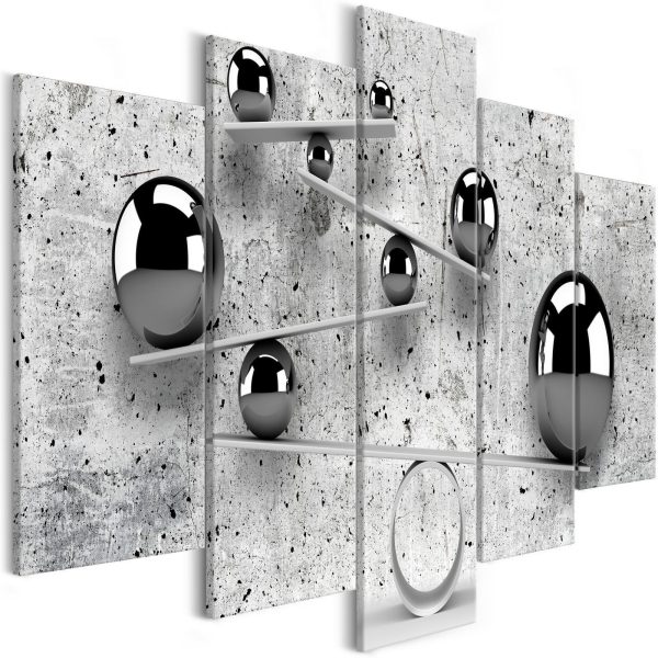Canvas Print - Balls and Concrete (5 Parts) Wide - Image 2