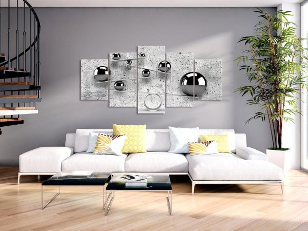 Canvas Print - Balls and Concrete (5 Parts) Wide - Image 4