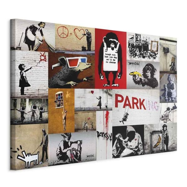 Canvas Print - Banksy - collage