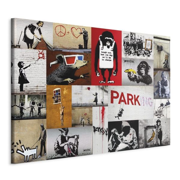 Canvas Print - Banksy - collage
