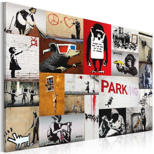 Canvas Print - Banksy - collage