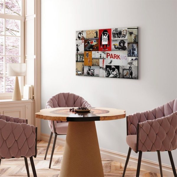 Canvas Print - Banksy - collage