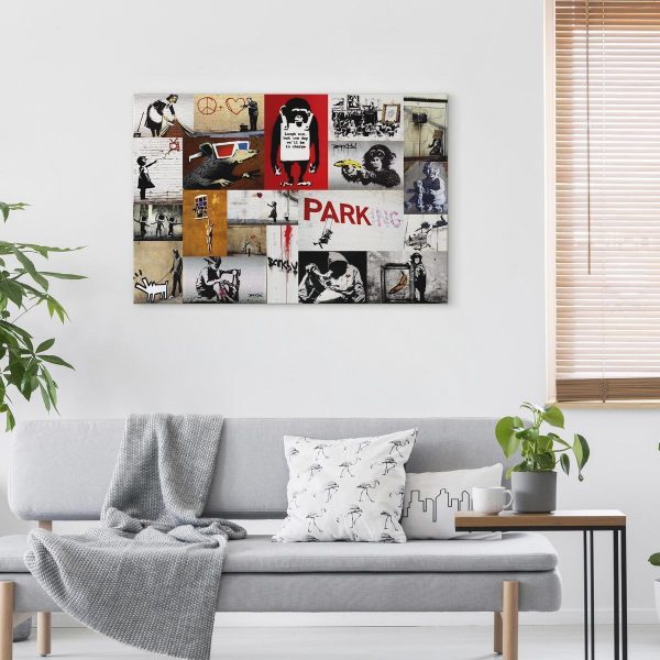 Canvas Print - Banksy - collage