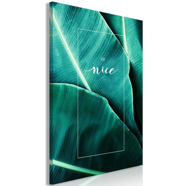 Canvas Print - Be Nice (1 Part) Vertical