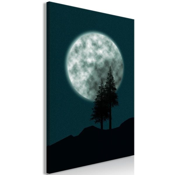 Canvas Print - Beautiful Full Moon (1 Part) Vertical