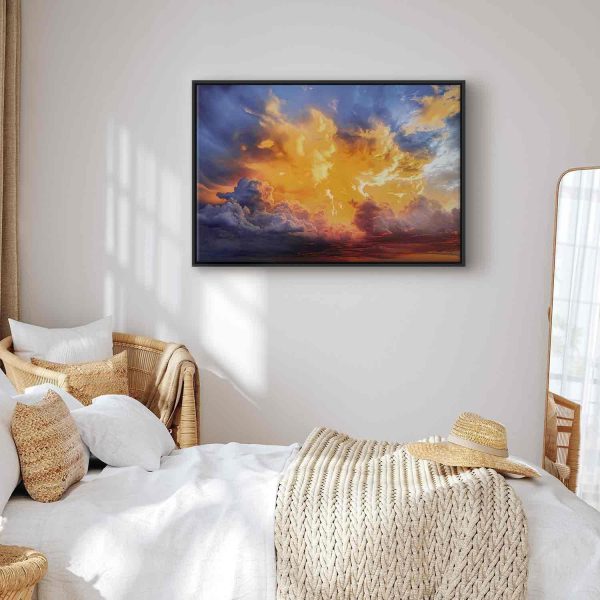 Canvas Print - Beautiful Sunset - Clouds in Warm Shades - Image 7