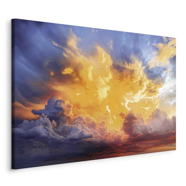 Canvas Print - Beautiful Sunset - Clouds in Warm Shades - Image 2