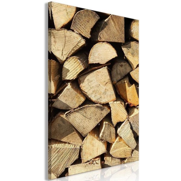 Canvas Print - Beauty of Wood (1 Part) Vertical