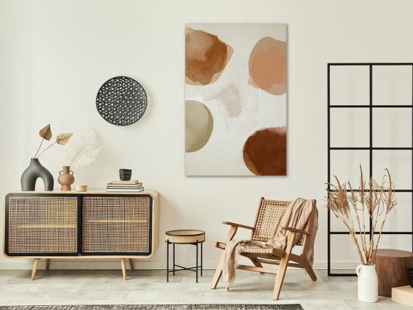 Canvas Print - Beige Abstraction (1 Part) Vertical - Image 4