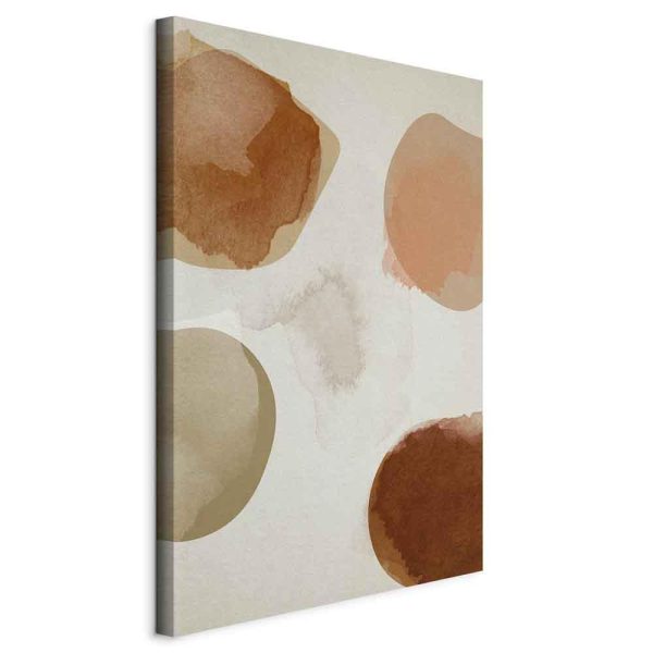 Canvas Print - Beige Abstraction (1 Part) Vertical