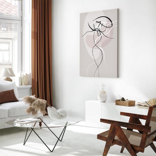 Canvas Print - Beige Energy (1 Part) Vertical