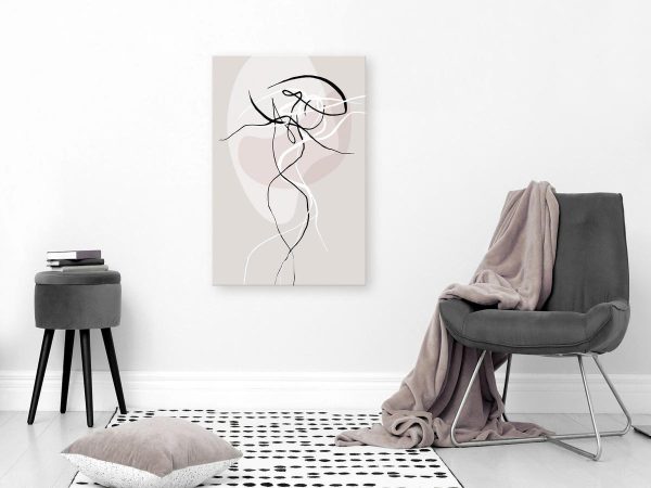 Canvas Print - Beige Energy (1 Part) Vertical